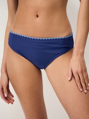 Crew Clothing Company Blue Whipstitch Bikini Bottoms - Image 1 of 5