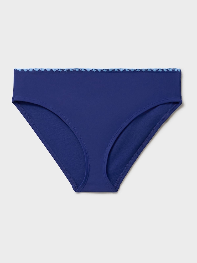 Crew Clothing Company Blue Whipstitch Bikini Bottoms - Image 5 of 5