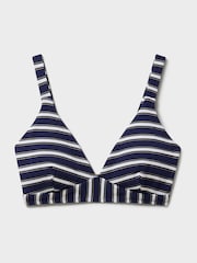 Crew Clothing Company Blue Textured Bikini Top - Image 5 of 5
