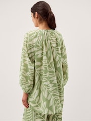 Monsoon Green Lillie Leaf Print Blouse - Image 3 of 5