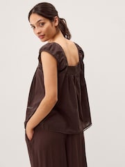 Maro - Monsoon Olivia Lace Trim Top - Imaginea 3 din 5