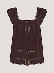 Maro - Monsoon Olivia Lace Trim Top - Imaginea 5 din 5