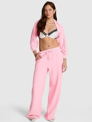 Victoria's Secret Pink Victoria Pink Wide Leg Oversized Waffle Joggers - Image 1 of 2