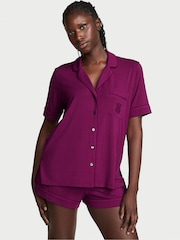 Victoria's Secret Rhubarb Purple Modal Short Pyjamas Set - Image 1 of 3
