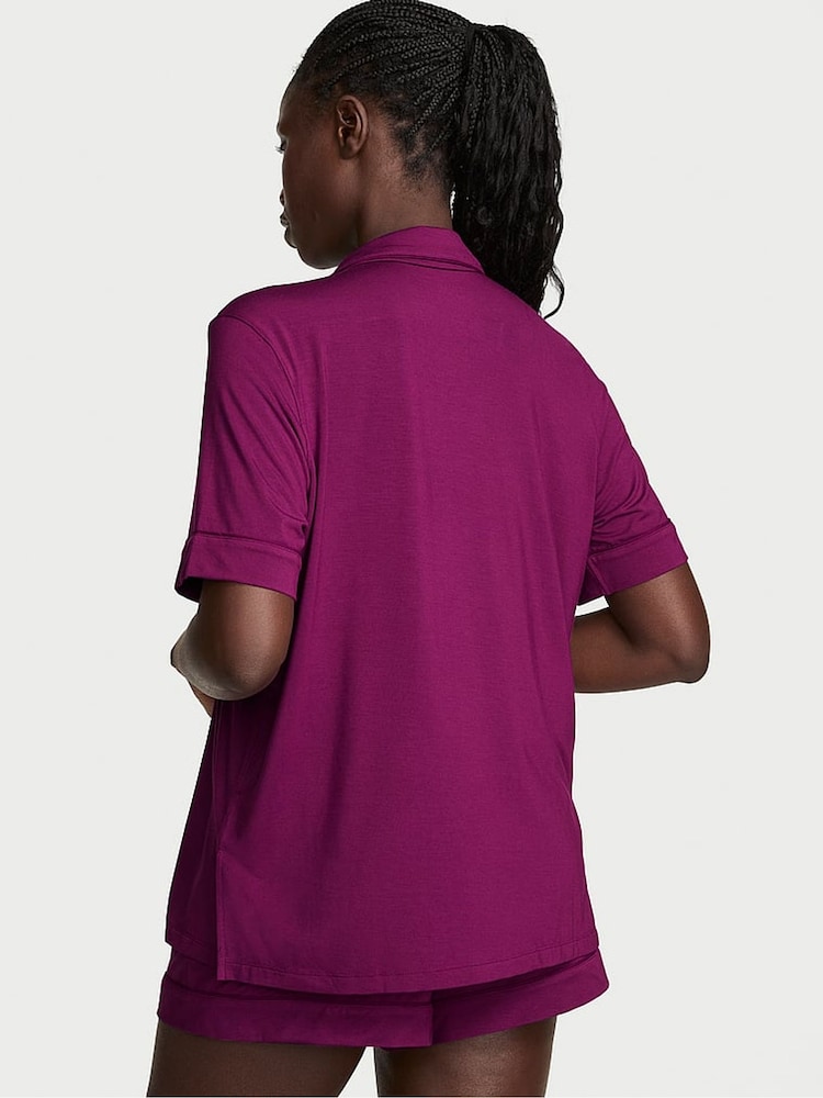 Victoria's Secret Rhubarb Purple Modal Short Pyjamas Set - Image 2 of 3