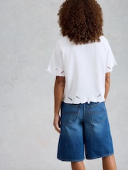 White Stuff White Colleen Cutwork Top - Image 2 of 6