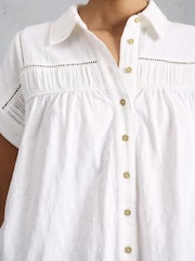 White Stuff White Didi Double Cloth Shirt - Image 4 of 6