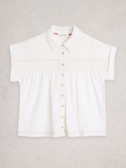 White Stuff White Didi Double Cloth Shirt - Image 5 of 6