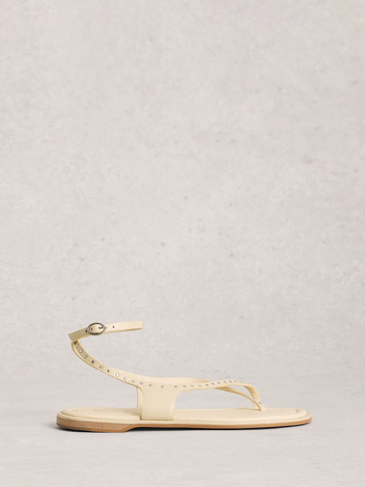 White Stuff Cream Barely There Sandals - Image 1 of 4 White Stuff Cream Barely There Sandals - Image 1 of 4