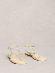 White Stuff Cream Barely There Sandals - Image 2 of 4