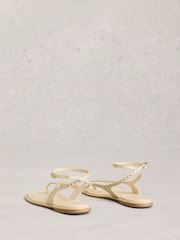 White Stuff Cream Barely There Sandals - Image 3 of 4