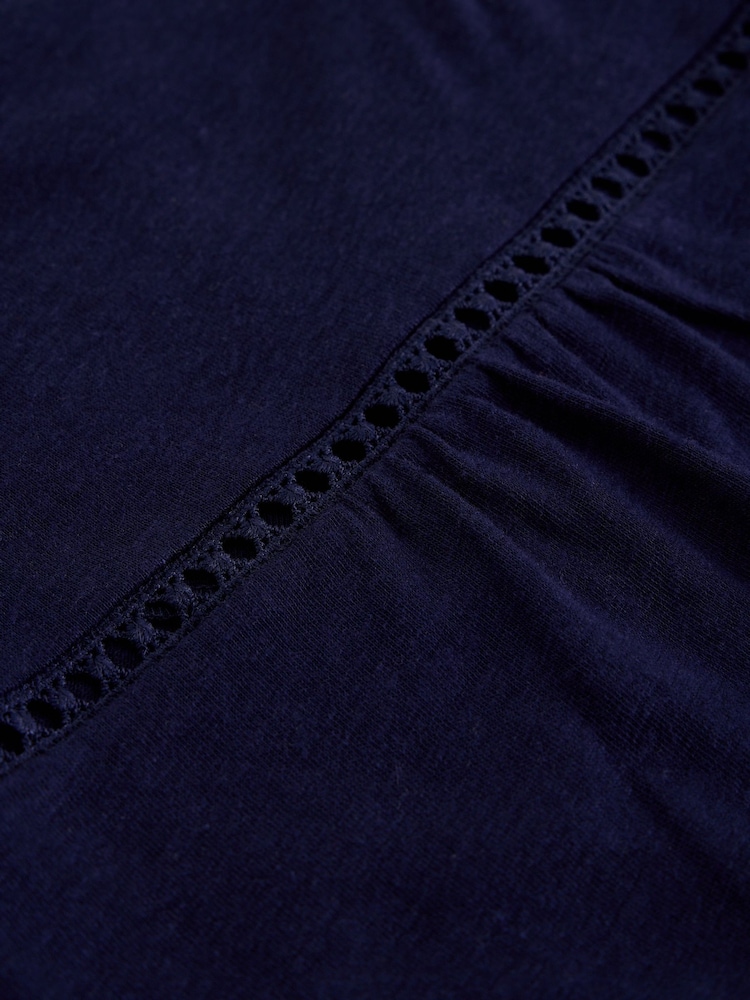 White Stuff Blue Ella Lace T-Shirt - Image 6 of 6 White Stuff Blue Ella Lace T-Shirt - Image 6 of 6