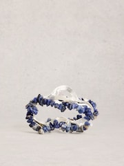 White Stuff Blue Semi Precious Claw Clip - Image 1 of 2