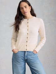 White Stuff Natural Lois Sttich  Cardigan - Image 2 of 6