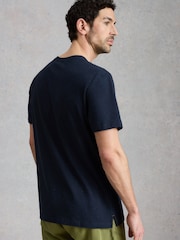 White Stuff Blue Abersoch Tile Fish Graphic T-Shirt - Image 2 of 6