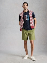 White Stuff Blue Abersoch Tile Fish Graphic T-Shirt - Image 3 of 6