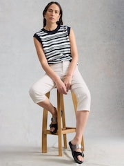 White Stuff White Blake Capri Jeans - Image 4 of 6