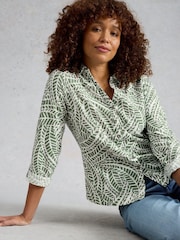 White Stuff Green Annie Jersey Shirt - Image 1 of 6