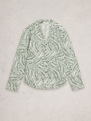 White Stuff Green Annie Jersey Shirt - Image 5 of 6