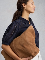 White Stuff Blue Sandy Brodie  Top - Image 3 of 6