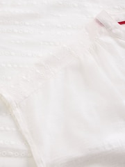 White Stuff White Nola Notch Broderie T-Shirt - Image 6 of 6