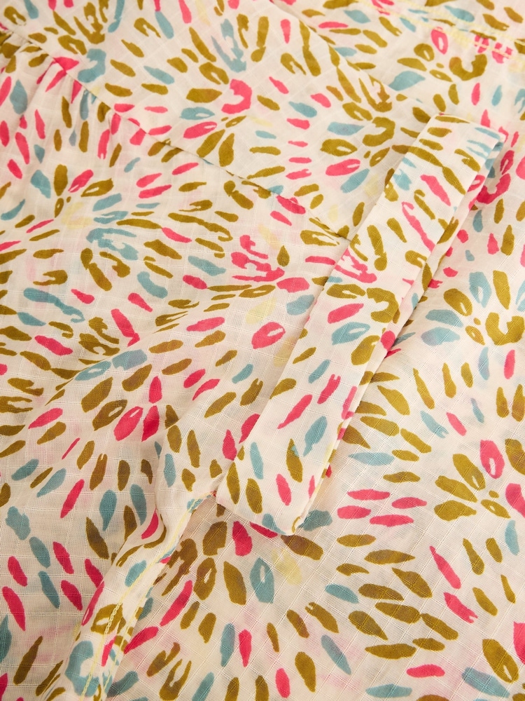 White Stuff Orange Orla Button Through Shirt - Image 6 of 6