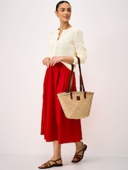 Crew Clothing Natural Lace Knit Cardigan - Image 3 of 5