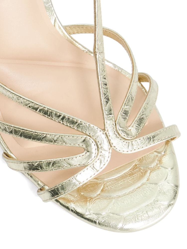 Dune London Metallic Morning Smart Sandals - Image 5 of 5