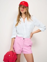 Crew Clothing White Relaxed Fit Linen Blend Shirt - Image 1 of 5