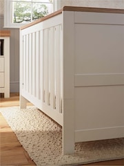 Cuddleco White/Oak Burford Cot Bed - Image 5 of 8