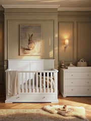 Cuddleco White 2 Piece Beaumont Grand Nursery Furniture Set - Image 1 of 7