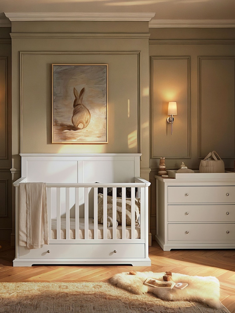 Cuddleco White 2 Piece Beaumont Grand Nursery Furniture Set - Image 1 of 7 Cuddleco White 2 Piece Beaumont Grand Nursery Furniture Set - Image 1 of 7