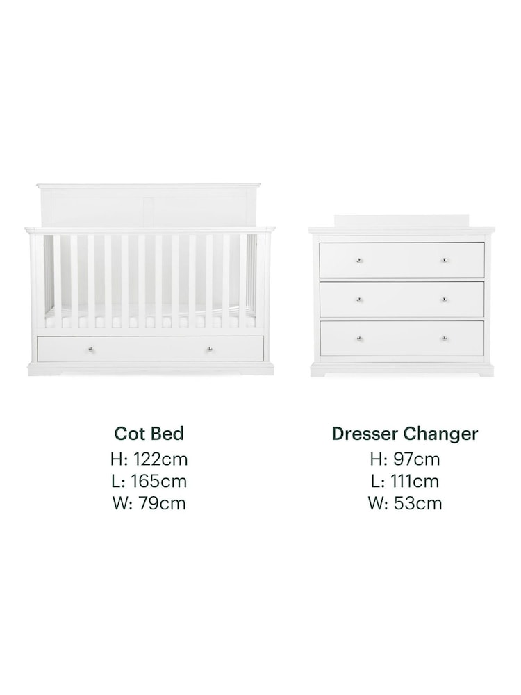 Cuddleco White 2 Piece Beaumont Grand Nursery Furniture Set - Image 7 of 7 Cuddleco White 2 Piece Beaumont Grand Nursery Furniture Set - Image 7 of 7