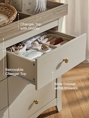 Cuddleco 3 Piece Cashmere/Ash Clara Luxe Nursery Furniture Set - Image 4 of 8