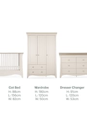 Cuddleco 3 Piece Cashmere/Ash Clara Luxe Nursery Furniture Set - Image 8 of 8