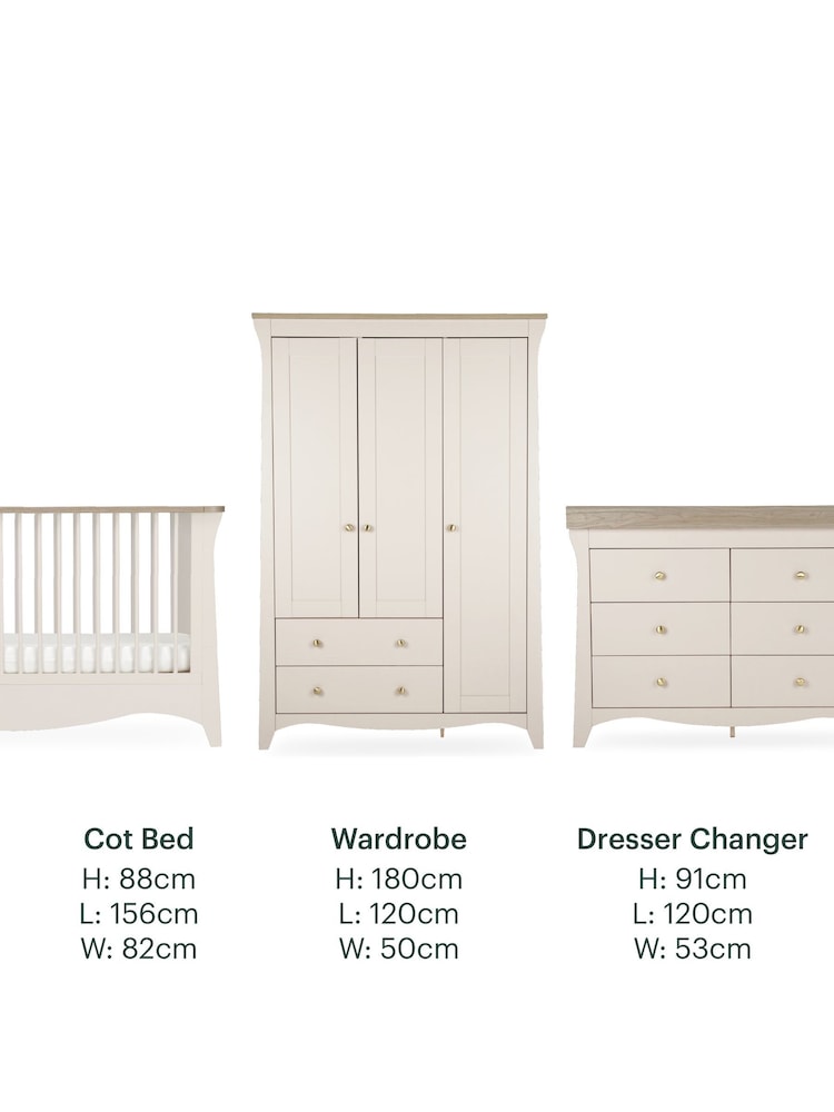 Cuddleco 3 Piece Cashmere/Ash Clara Luxe Nursery Furniture Set - Image 8 of 8