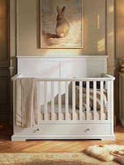 Cuddleco White Beaumont Grand Cot Bed - Image 1 of 6