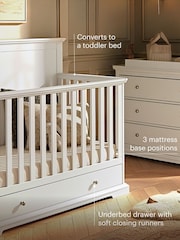 Cuddleco White Beaumont Grand Cot Bed - Image 2 of 6
