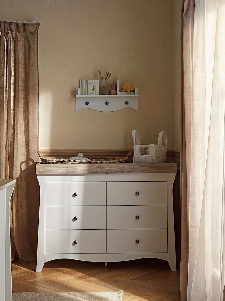 Cuddleco White/Ash Clara 6 Drawer Dresser Changer - Image 1 of 7 Cuddleco White/Ash Clara 6 Drawer Dresser Changer - Image 1 of 7