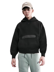Nike Black Sportswear Tech Fleece Oversized Pullover Hoodie - Image 3 of 5