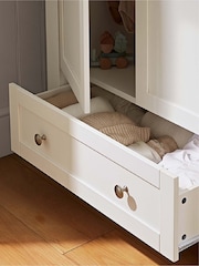 Cuddleco White/Oak Burford Wardrobe - Image 4 of 8