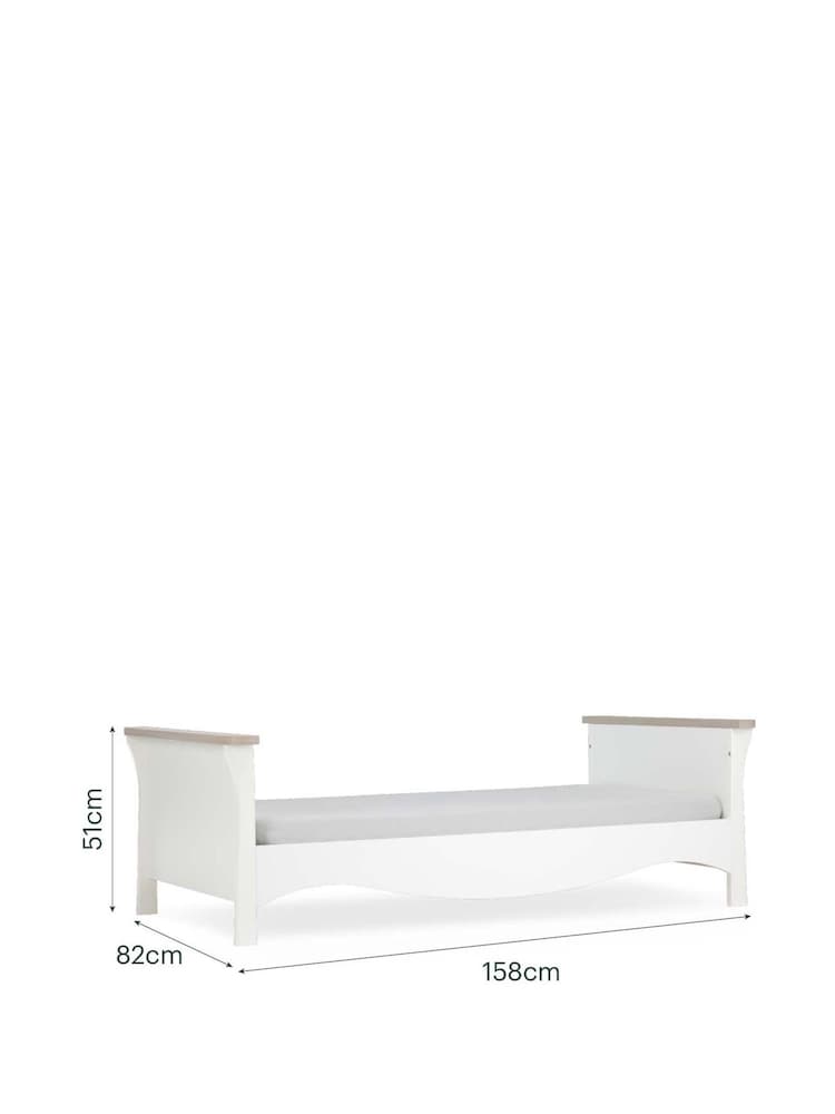 Cuddleco White/Ash Clara Toddler Bed - Image 5 of 5 Cuddleco White/Ash Clara Toddler Bed - Image 5 of 5