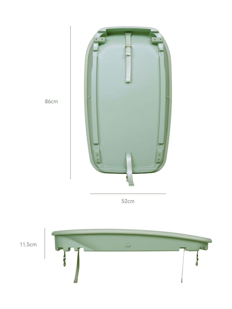 Tutti Bambini Green Baby Cushi Cot Top Changing Mat - Image 5 of 5