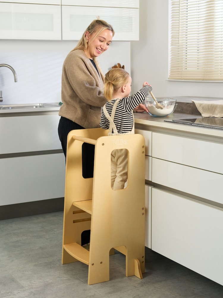 Tutti Bambini Natural Helping Hands Montessori Toddler Learning Tower High Chair - Image 1 of 6