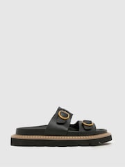 Schuh Black Thursday Chunky Footbed Sandals - Image 1 of 4