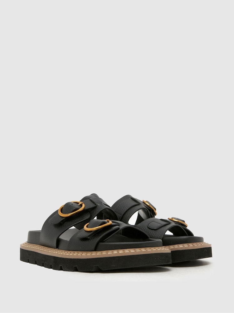 Schuh Black Thursday Chunky Footbed Sandals - Image 2 of 4
