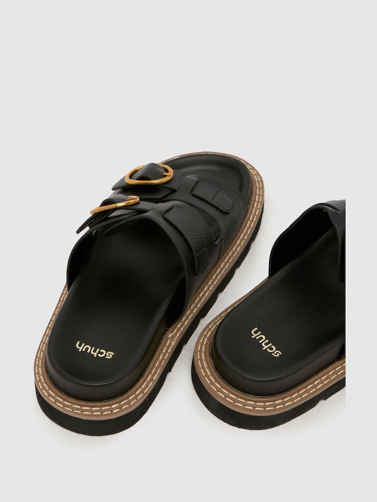 Schuh Black Thursday Chunky Footbed Sandals - Image 4 of 4
