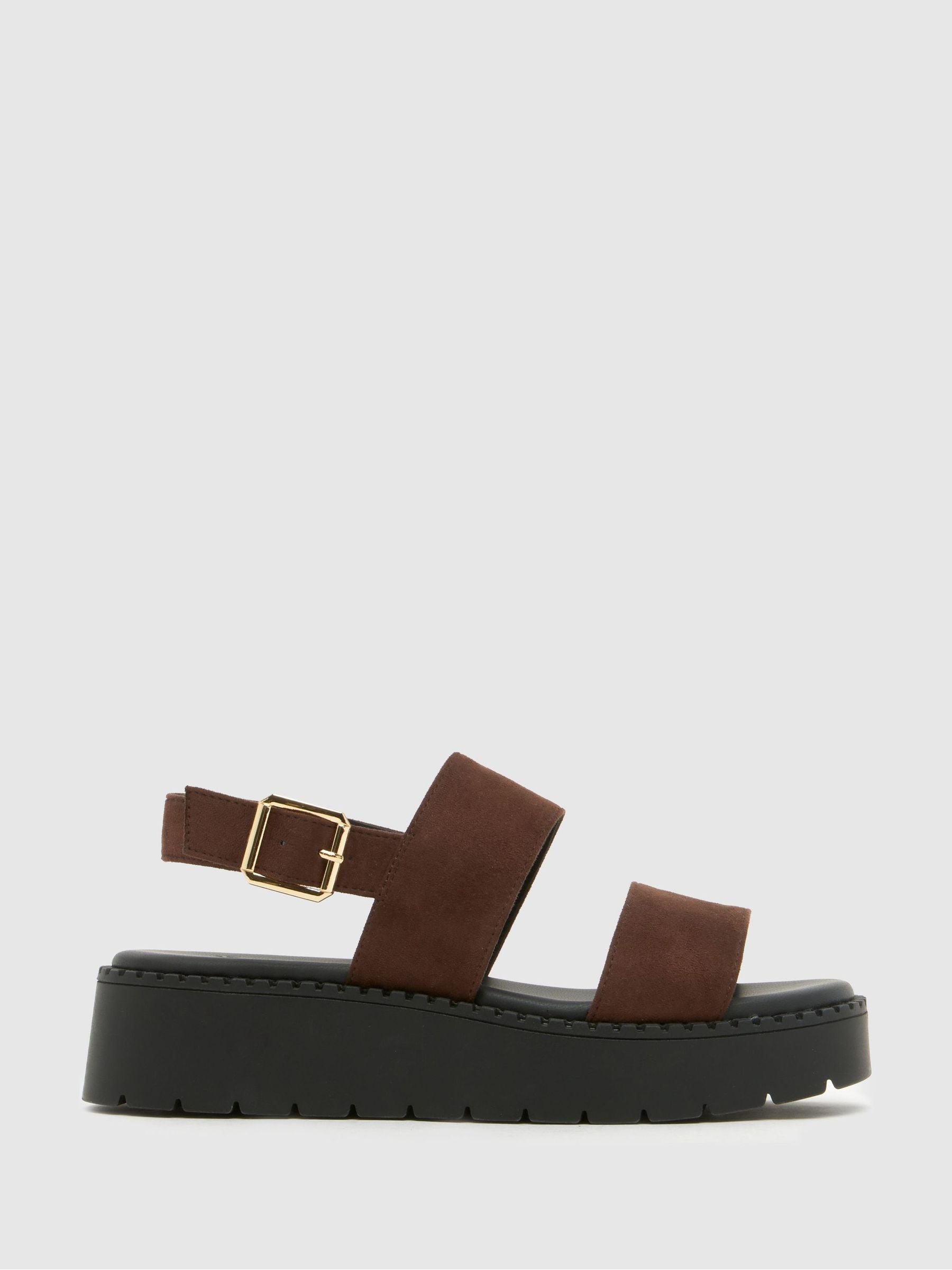 Buy Schuh Brown WF Tuscany Chunky Sandals from Next USA