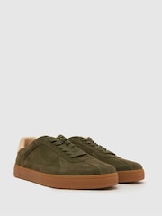 Schuh Green Winter Suede Trainer - Image 2 of 4