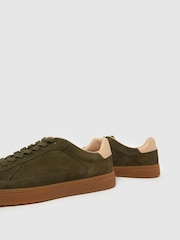 Schuh Green Winter Suede Trainer - Image 3 of 4